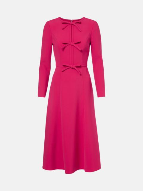 CAROLINA HERRERA Bow-detail crêpe midi dress