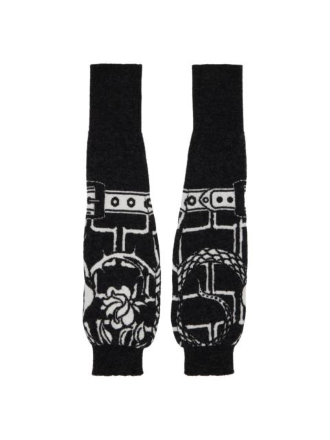 Vivienne Westwood Gray Armour Arm Warmers