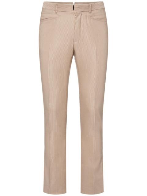 Silk & cotton vintage straight pants