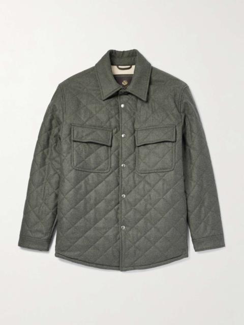 Shonai Quilted Wool and Cashmere-Blend Jacket