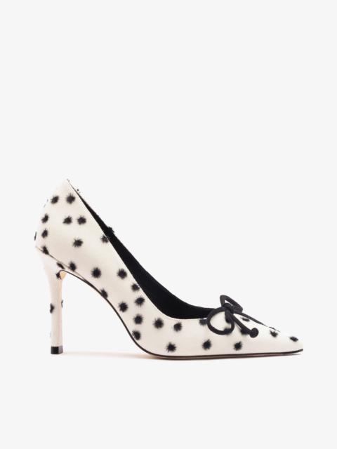 Larroudé Linda Pump Polka Dots Ivory
