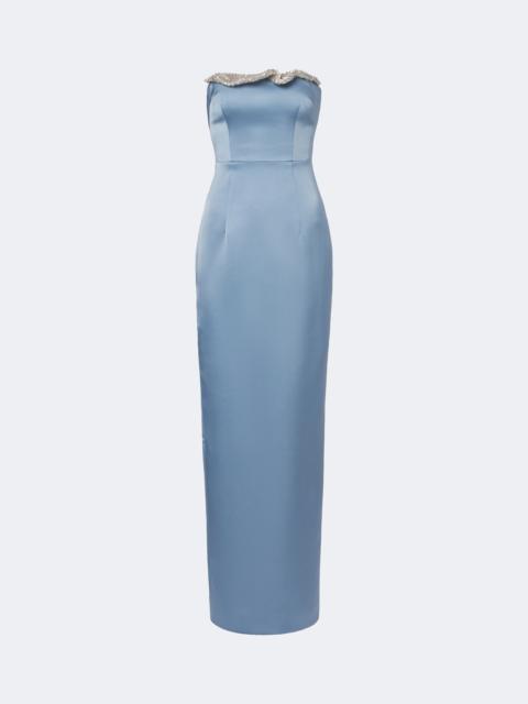 RACHEL GILBERT Lorna embellished bustier gown