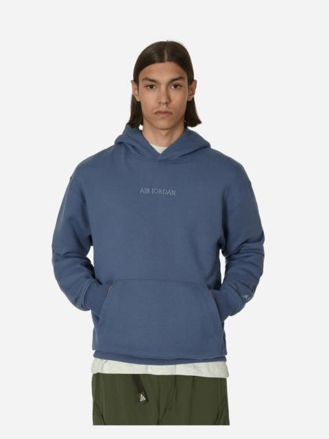 Wordmark Fleece Hooded Sweatshirt Diffused Blue