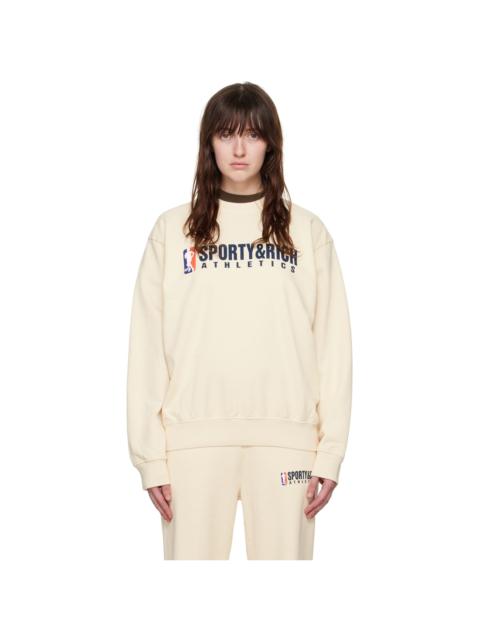 Sporty & Rich Beige Team Sweatshirt