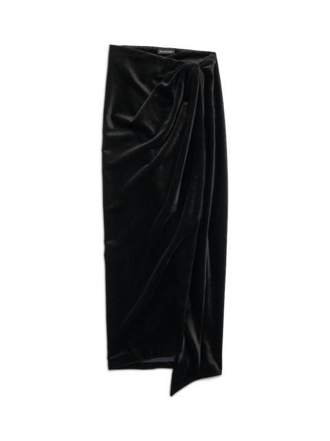 BALENCIAGA Women's Wrap Skirt in Black