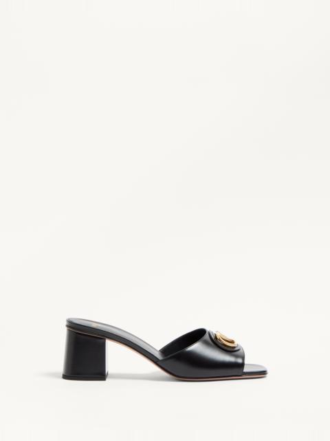 VLOGO SIGNATURE SLIDE SANDAL IN CALFSKIN 60MM