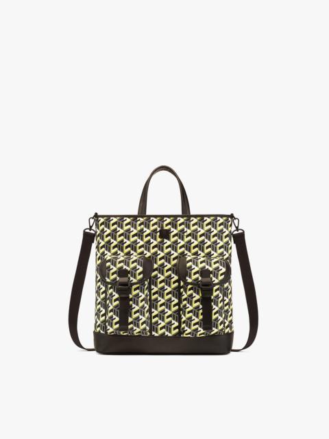 MCM Klassik Tote in Cubic Monogram Nylon