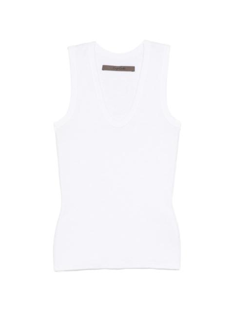 Enza Costa textured rib cotton tank top