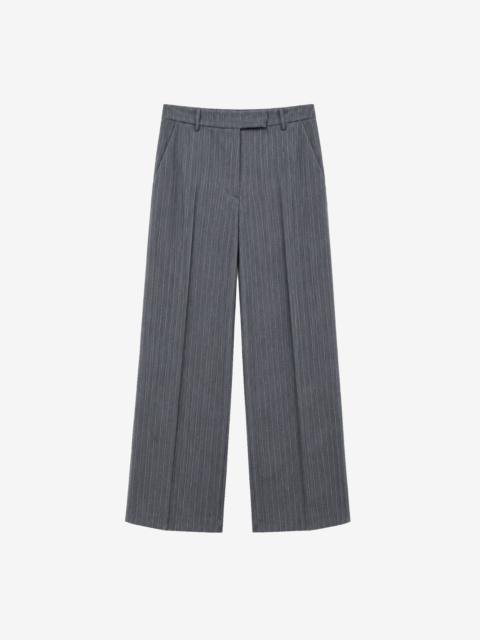 The Frankie Shop Brickell Trousers - Grey/White Pinstripe