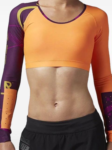 Reebok compression long-sleeve crop top
