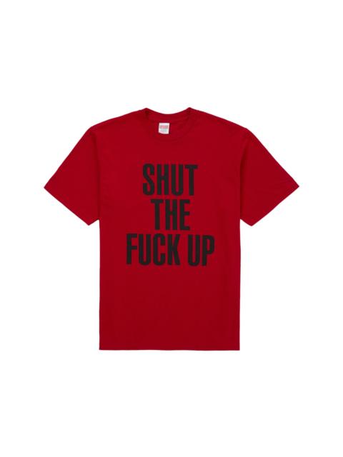 Supreme Supreme Number (N)ine Shut Up Tee Red