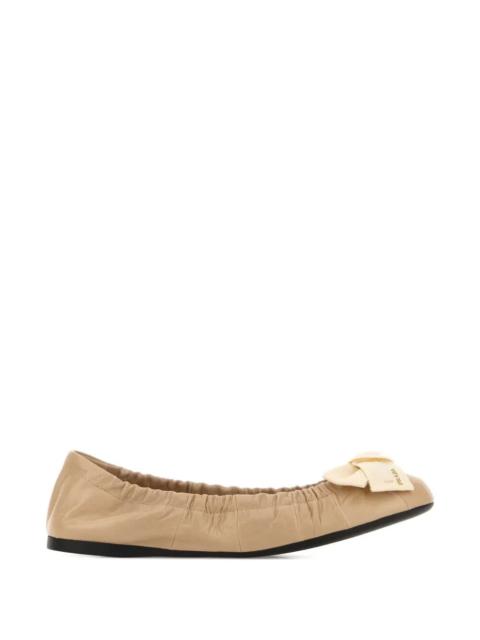 Prada Nappa Ballerinas with Bow