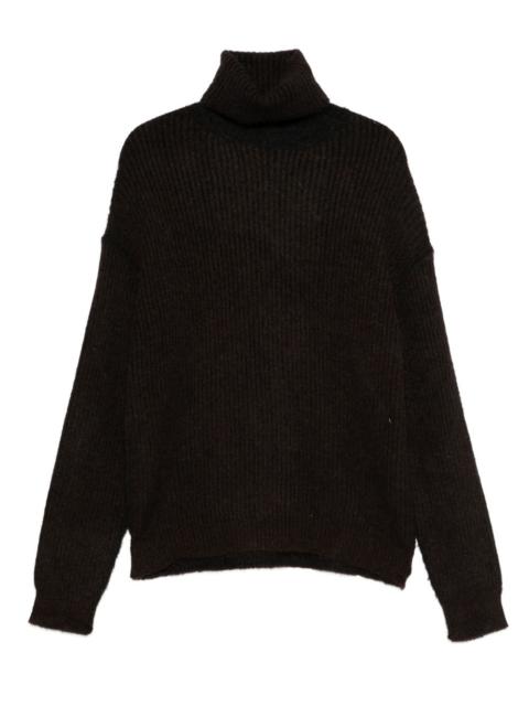 UMA WANG roll-neck ribbed sweater