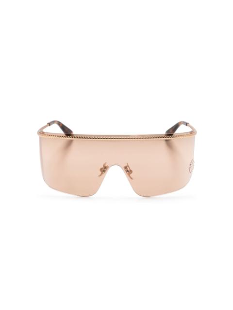 Roberto Cavalli logo-plaque oversize-frame sunglasses