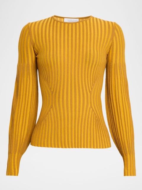 GABRIELA HEARST Thalassa Striped Crewneck Sweater