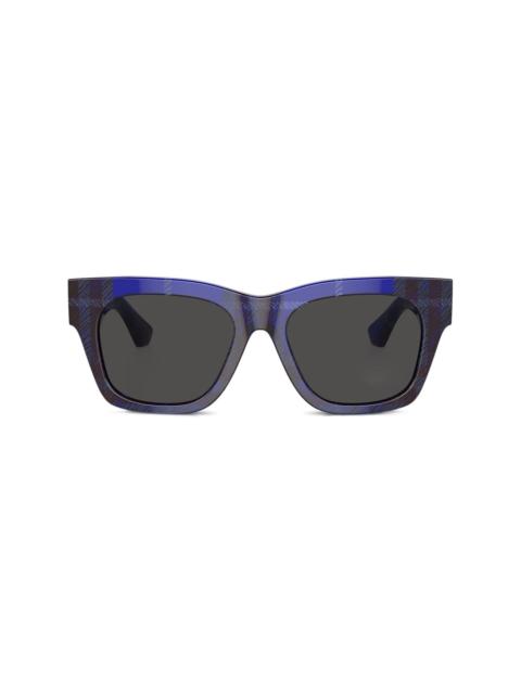 Burberry check wayfarer-frame sunglasses