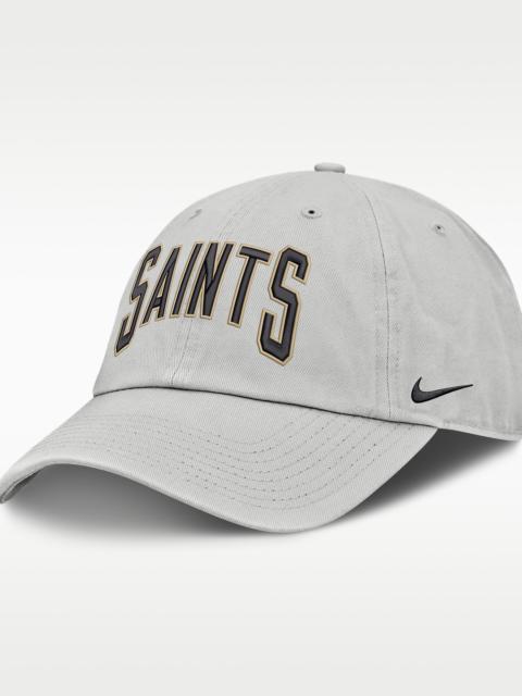 Nike New Orleans Saints Primetime Club Arched Men's Nike NFL Adjustable Hat