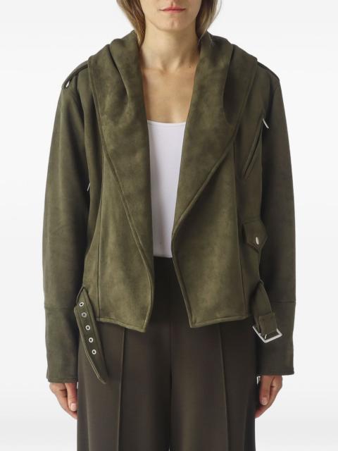 MEIMEIJ belted hooded jacket