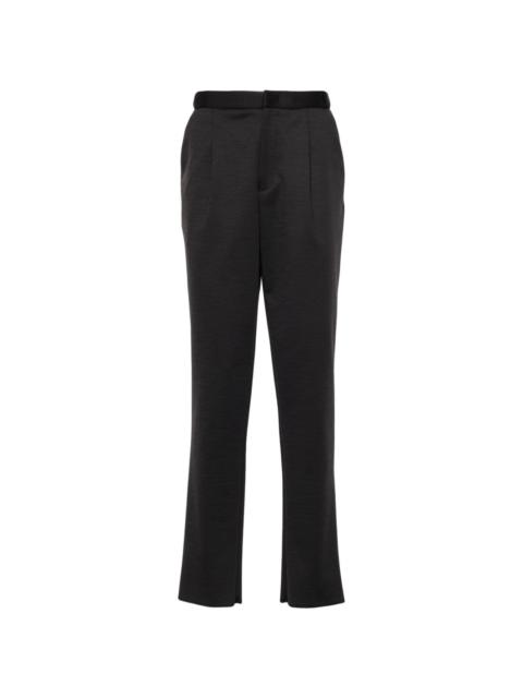 pleat-detail trousers