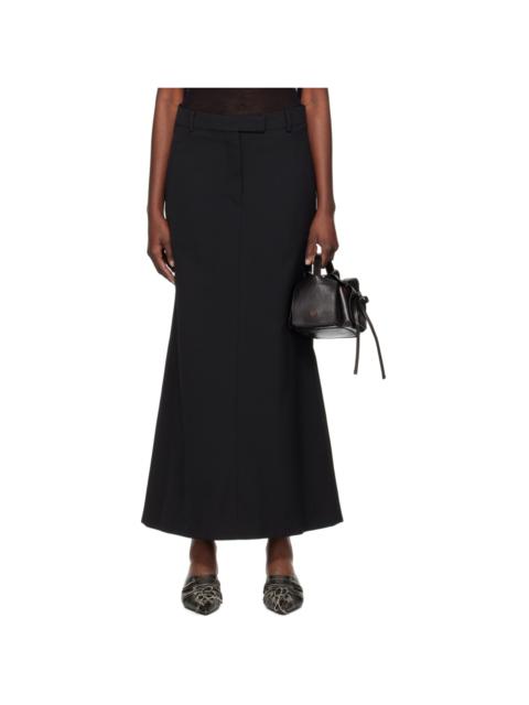 Acne Studios Black Tailored Maxi Skirt
