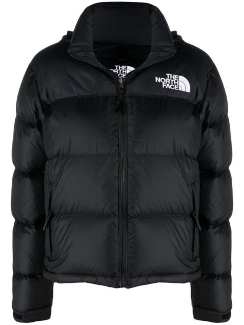 The North Face embroidered-logo puffer jacket