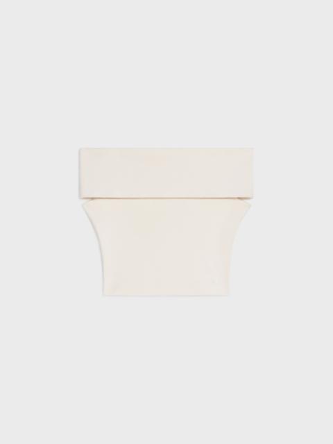 CELINE CROP TOP IN UNDERPINNING SILK