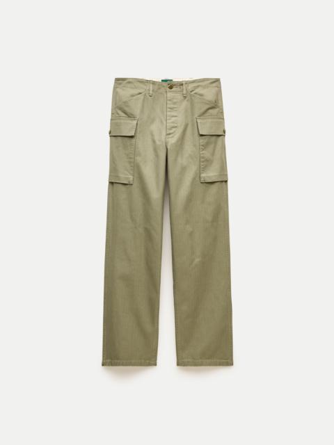 J.CREW Utility cargo pant in herringbone cotton