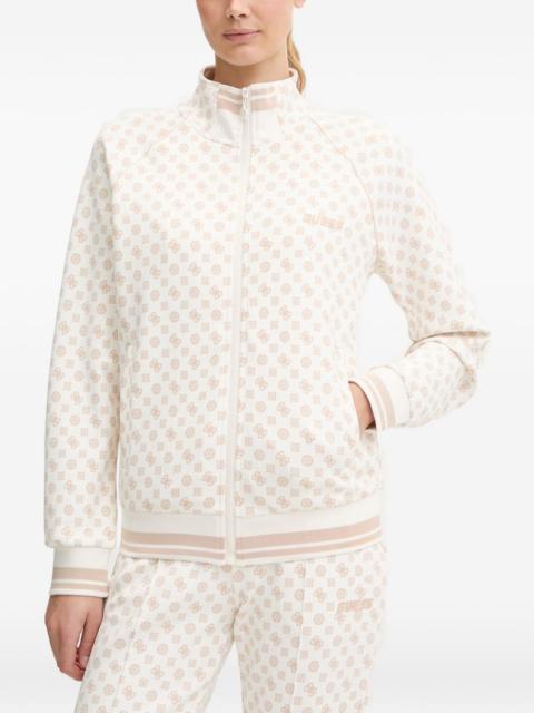 GUESS USA monogram zip top