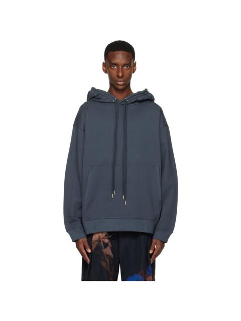 Dries Van Noten Navy Loose Fit Hoodie