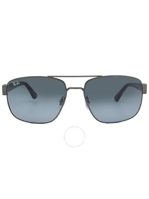 Ray-Ban Ray Ban Blue Gradient Grey Aviator Men's Sunglasses RB3663 004/3M 60