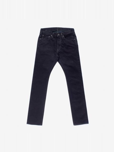 IH-555S-142OD 14oz Selvedge Denim Super Slim Cut Jeans - Indigo Overdyed Black