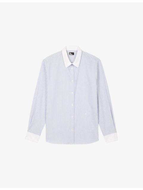 The Kooples Striped Slim-Fit Cotton Shirt
