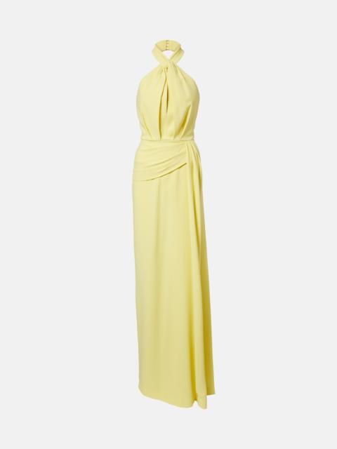 ELIE SAAB Halterneck cady gown