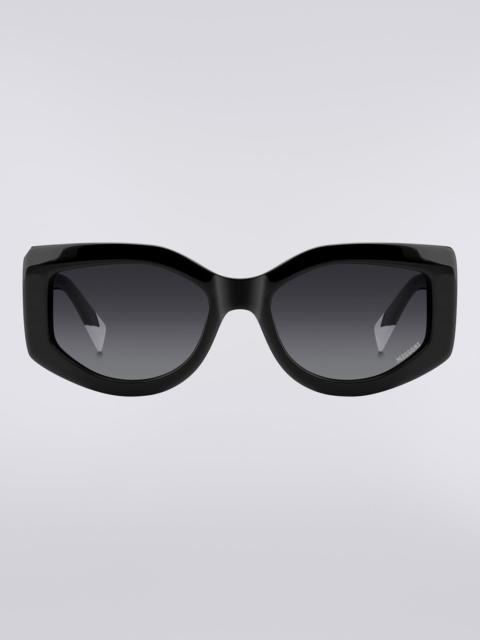 Missoni Slightly wrap-around shaped sunglasses in acetate
