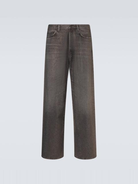 1981 embellished wide-leg jeans