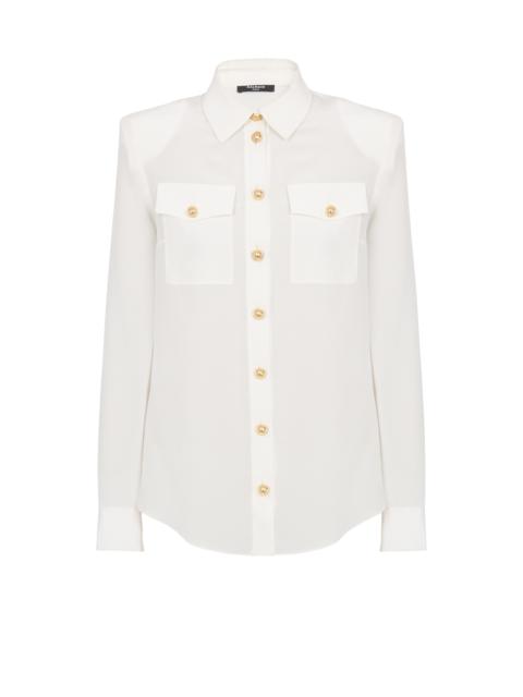 Balmain Crepe de chine shirt