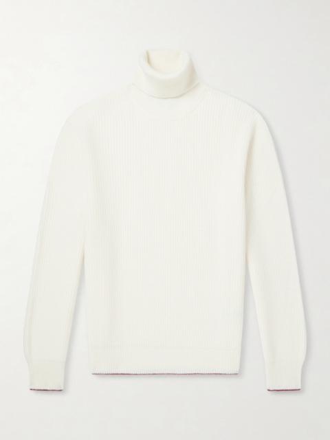 Canali Wool and Cashmere-Blend Rollneck Sweater