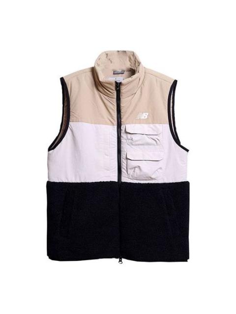 New Balance New Balance Colorblock Casual Cargo Vest 'Beige White Black' NJ943011-BEI