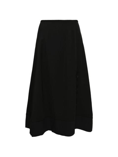 Jil Sander A-line midi skirt