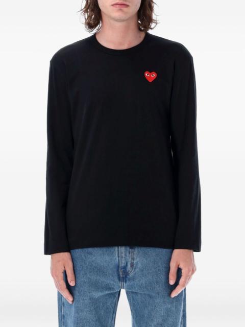 Comme des Garçons PLAY heart-motif long-sleeve T-shirt