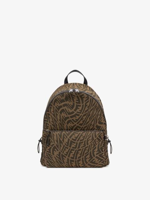 FENDI Backpack in brown FF Vertigo fabric