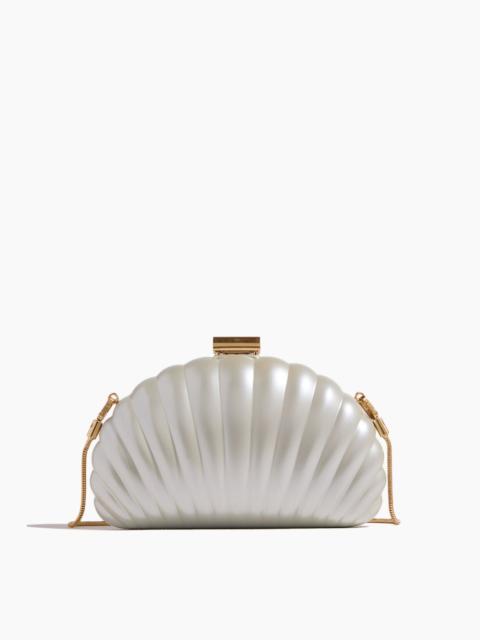 SIMKHAI Monet Pearlized Shell Clutch in Ivory (TS)