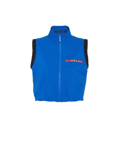 Prada Light Bi-Stretch cropped vest