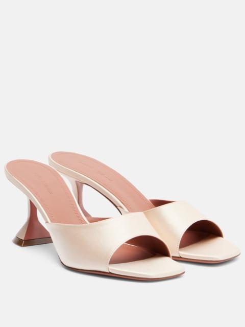 Amina Muaddi Lupita satin mules