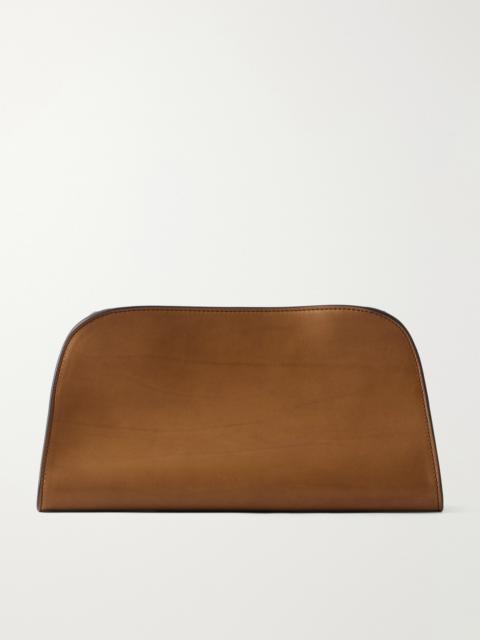 The Row Peggy Leather Clutch