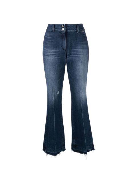 Moschino high-waisted flared jeans