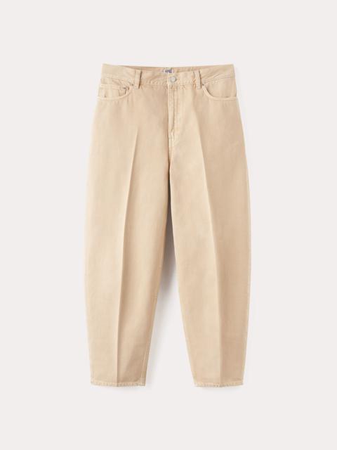 Totême Twisted seam denim full length washed beige | REVERSIBLE