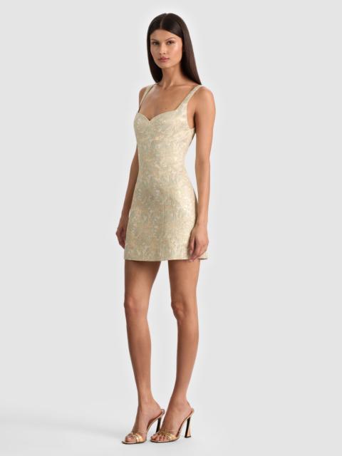 Alice + Olivia EVE EMBROIDERED MINI DRESS