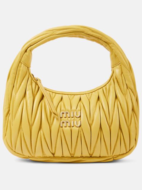 Wander Small matelassé leather shoulder bag