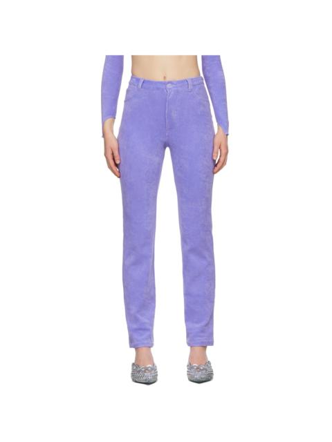 MAISIE WILEN Purple Mokumentary Trousers
